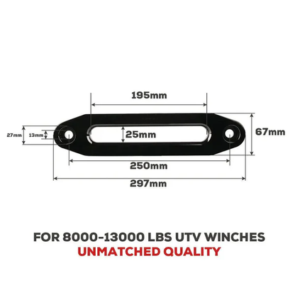 Aluminum Hawse Fairlead for 8,000–13,000 LBS Winches, 10"