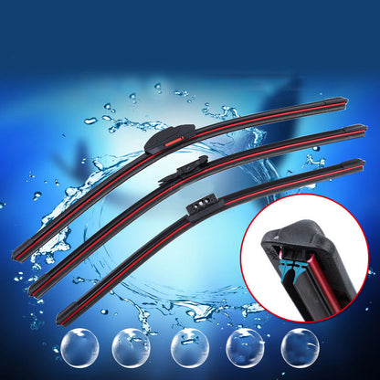 Silent Four-Layer Rubber Strip Windshield Wipers for Car