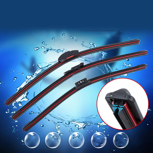 Silent Four-Layer Rubber Strip Windshield Wipers for Car
