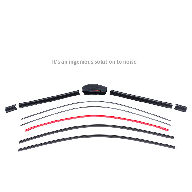 Silent Four-Layer Rubber Strip Windshield Wipers for Car