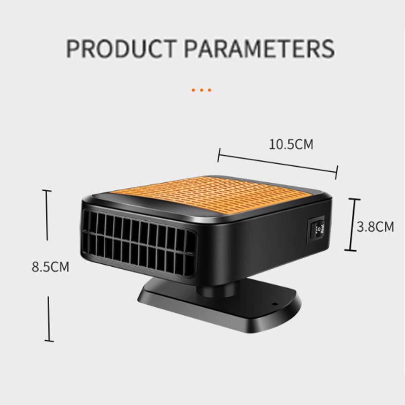 Portable Car Heater & Defroster - Rapid Defrosting with USB/Cigarette Lighter Power & Compact Design
